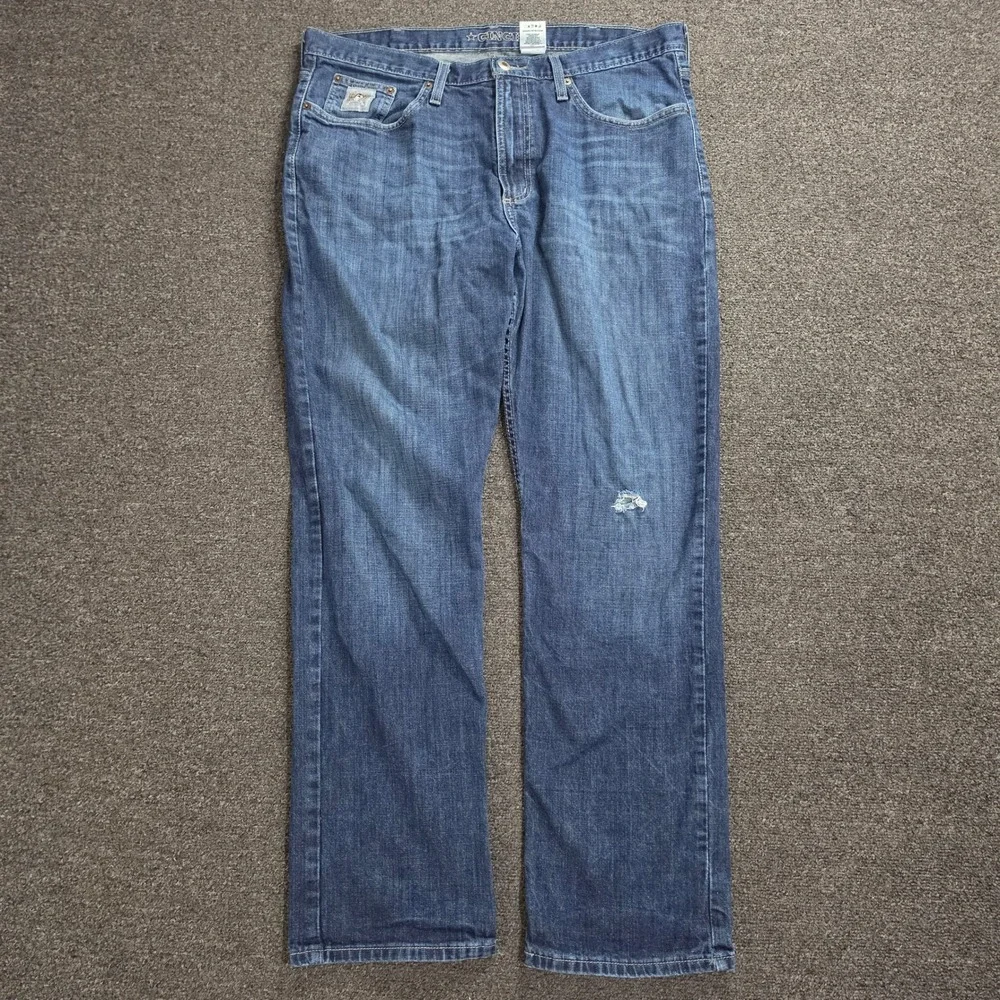 Cinch Jeans Mens 36x32 Blue Straight Leg Denim Western Workwear MB98034007